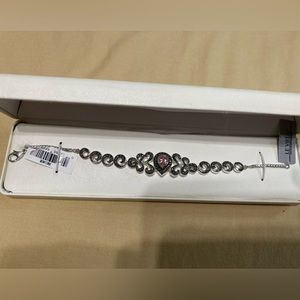 NWT Le Vieux Genuine Marcasite Silver Plated Bracelet